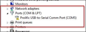 Драйвер Prolific USB-to-Serial Comm Port для Windows 10, 8, 7